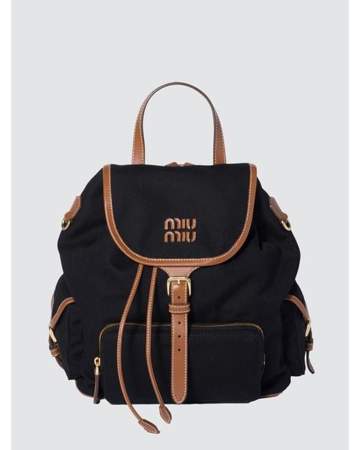 Miu Miu Black Backpack for men