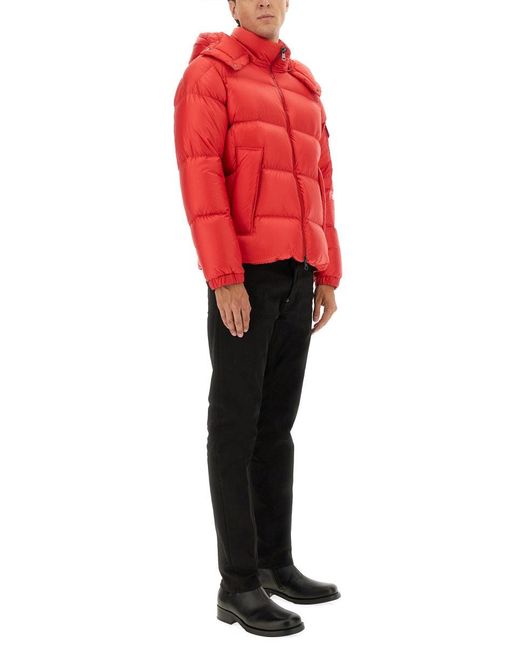 Moncler Red Down Jacket "Couyere" for men