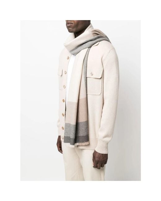 Brunello Cucinelli Natural Scarves for men