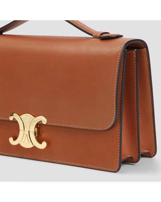 Céline Brown Triomphe Medium Folio