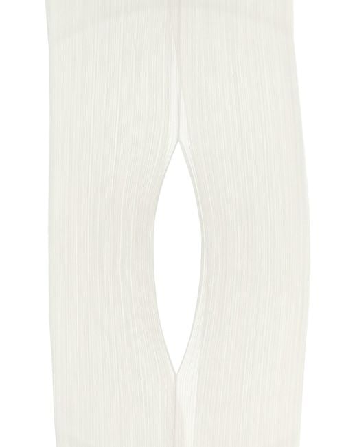 Pleats Please Issey Miyake 'Basic Madame-T Small' Stole in White