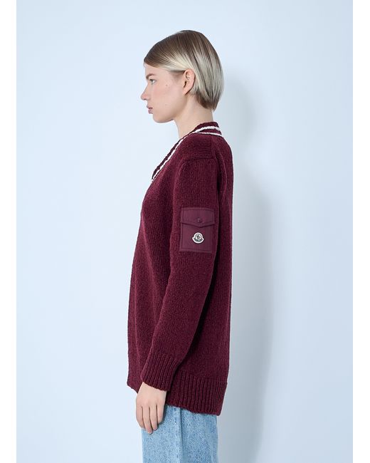 Moncler Red Wool Sweater