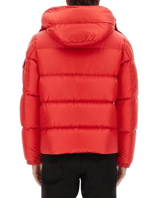 Moncler Red Down Jacket "Couyere" for men