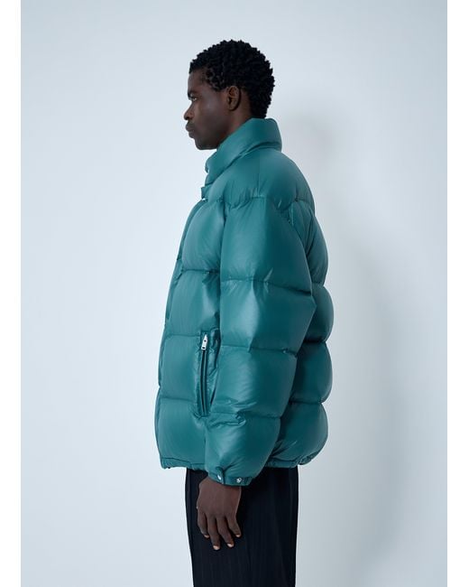 Prada Blue Re-Nylon Down Coat for men