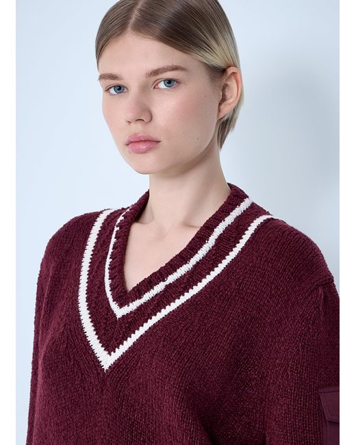 Moncler Red Wool Sweater