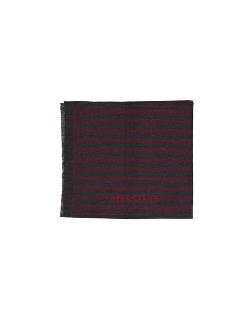 Missoni Purple Wool Scarf