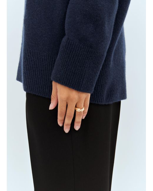 Bottega Veneta Blue Loop Ring