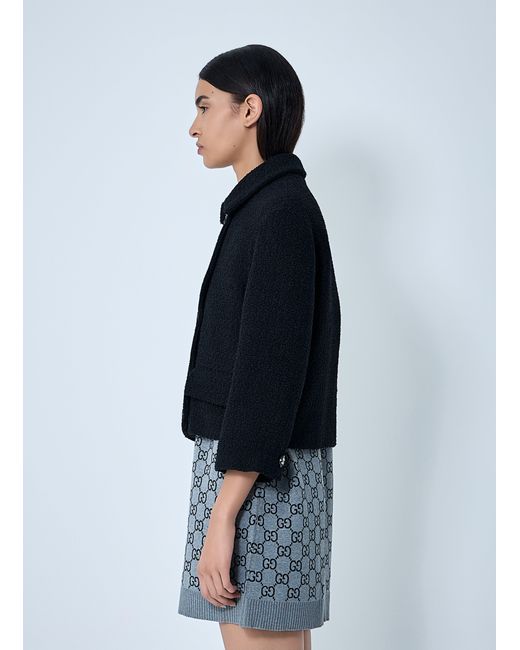 Gucci Blue Wool-Blend Jacket