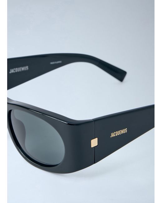Jacquemus Black Rectangular Frame Sunglasses