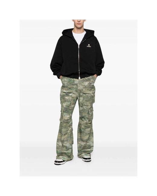 Amiri Black Zip-Throughs for men