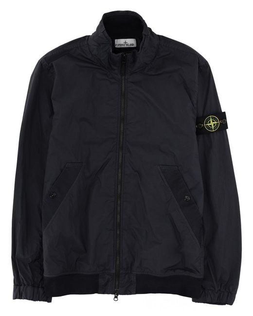 Stone Island Women's Black Crinkle Reps Ny