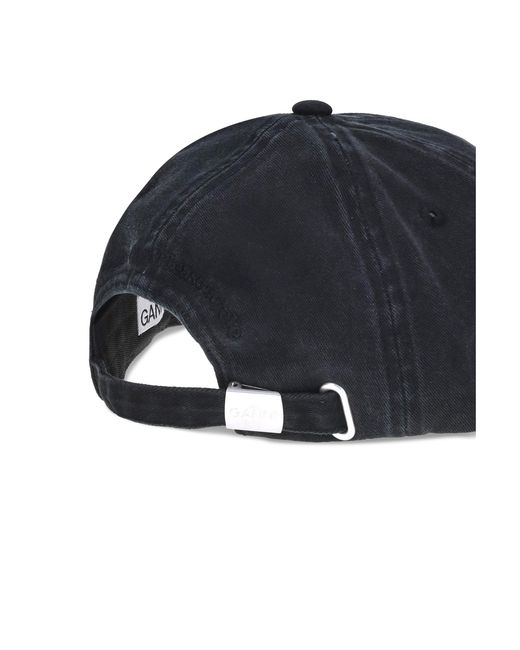 Ganni Blue Logo Baseball Cap