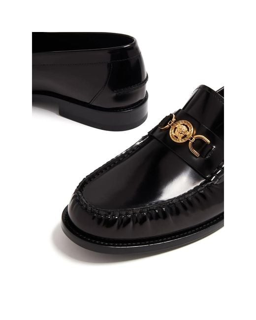 Versace Black Loafers for men