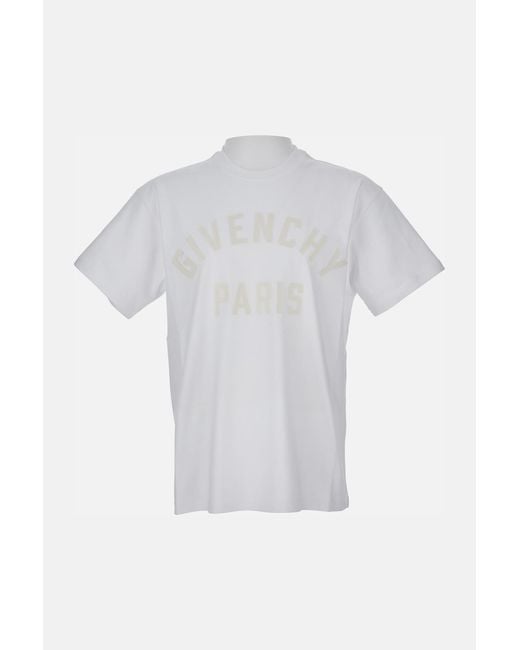 Givenchy White Logo T-Shirt for men