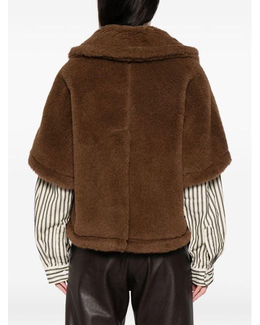 Max Mara Brown Wool Cape