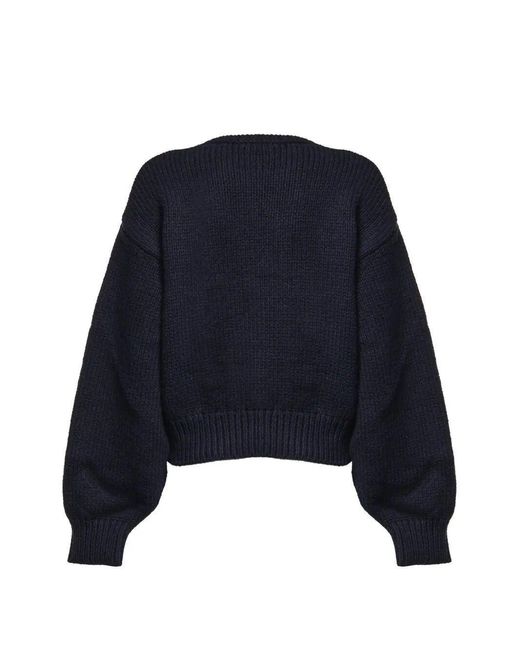 Céline Blue Triomphe Jacquard Knit