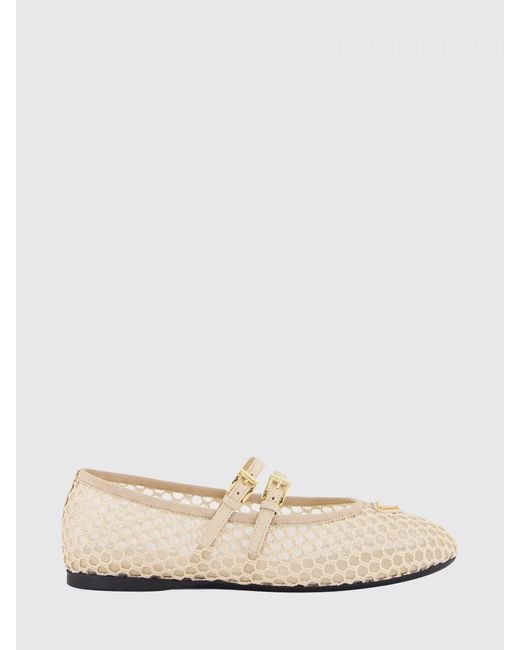 Prada Natural Ballet Flat