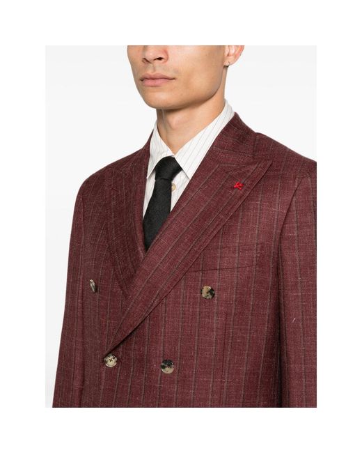 Isaia Purple Suits for men