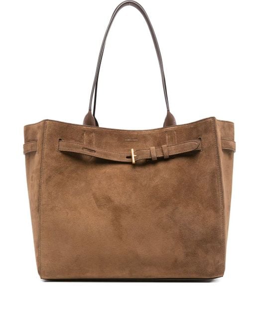 Tom Ford Brown Audrey Medium Tote Bag