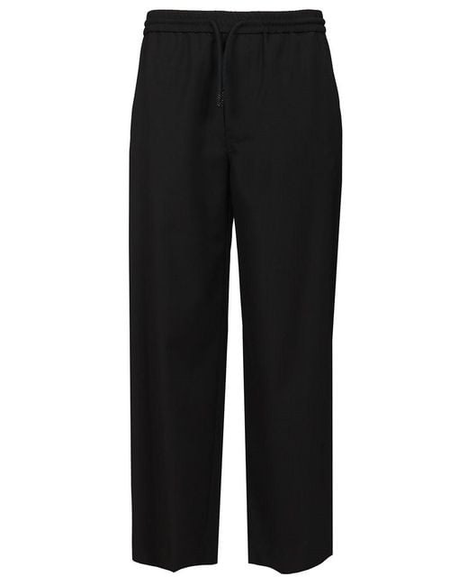 Loewe Black Drawstring Trousers for men