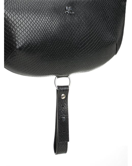 Courreges Black "Holy Eclipse" Bag