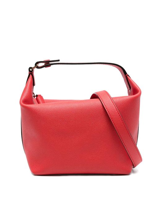 Valextra Red Mochi Mini Leather Pouch