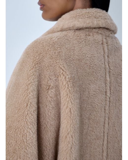 Max Mara Natural Shearling Cape
