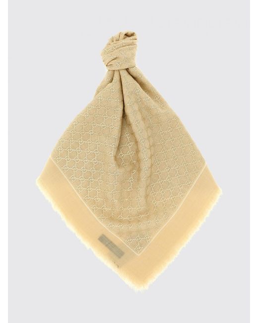 Gucci Metallic Gg Monogram Wool Stole