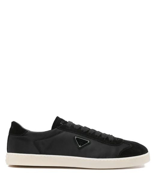 Prada Black Leather Sneakers for men