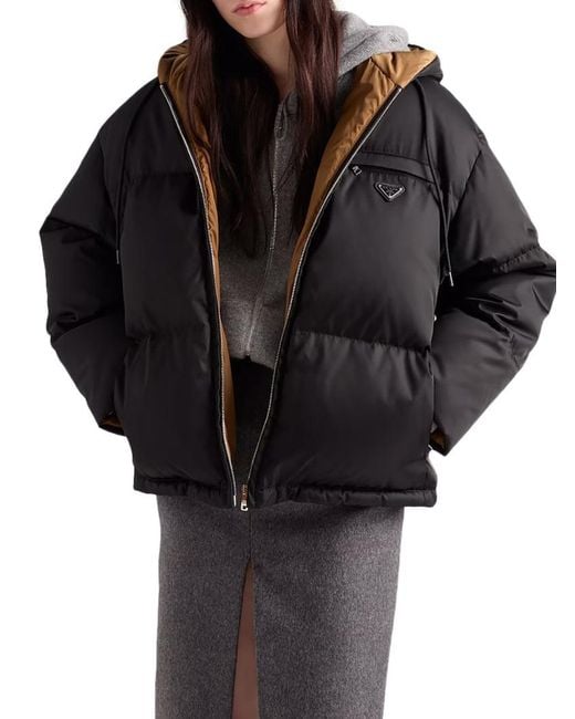 Prada Black Padded Jacket Re-Nylon