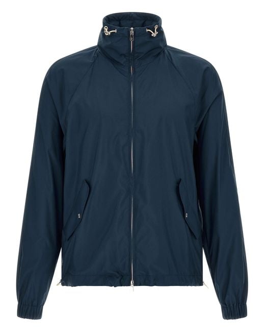 Brunello Cucinelli Blue Lightweight Nylon Jacket for men