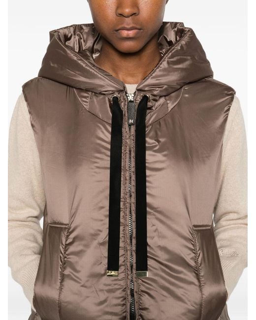 Max Mara Brown Down Vest