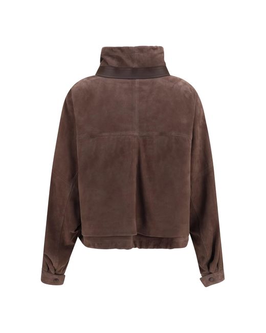 Loewe Brown Suede Goat Leather Jacket
