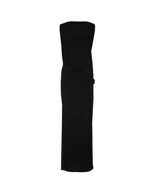 Jacquemus Black La Robe Peplo Longue