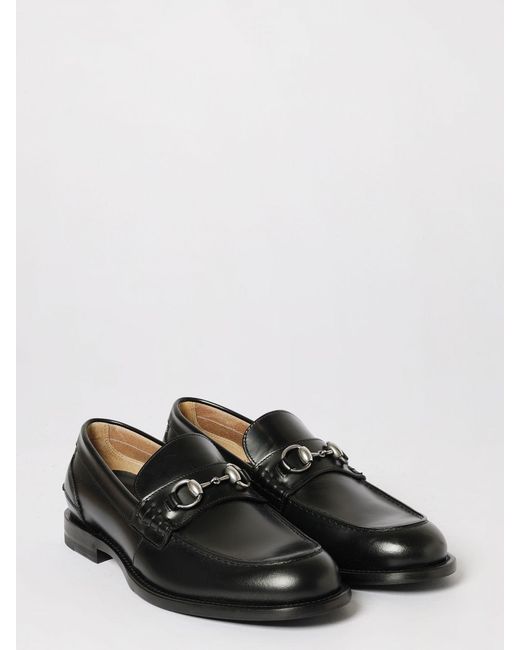 Gucci White Horsebit Leather Loafers for men