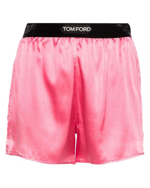 Tom Ford Pink Shorts With Elasticated Waist