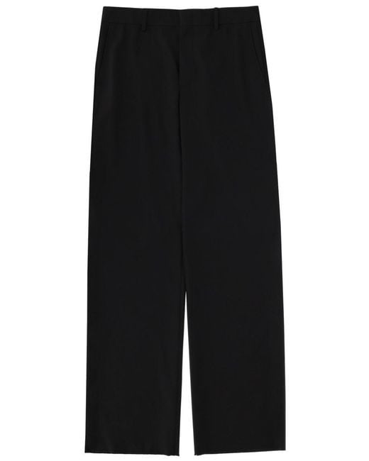 Gucci Black Wool Blend Tailored Pants for men