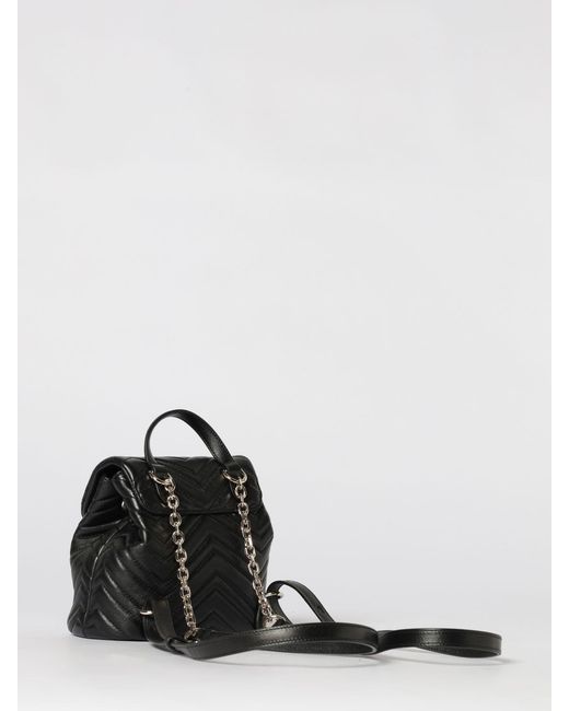 Gucci Black Gg Marmont Chevron Quilted Nappa Backpack