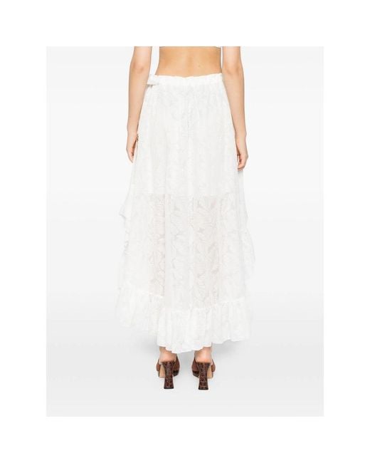 Zimmermann White Skirts