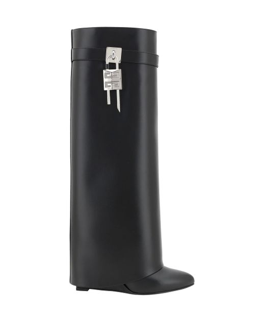 Givenchy Black Shark Lock Boots
