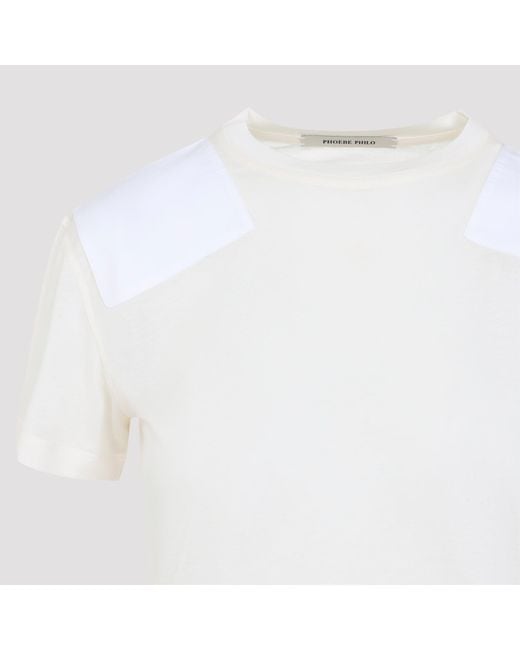 Phoebe Philo White Patch T-Shirt