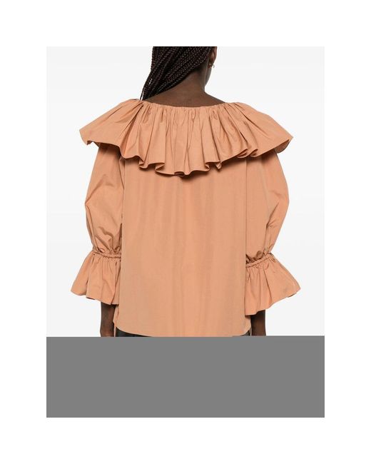 Chloé Brown Chloé Neutrals Tops
