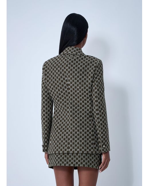 Gucci Gray Gg Bouclã Jacket