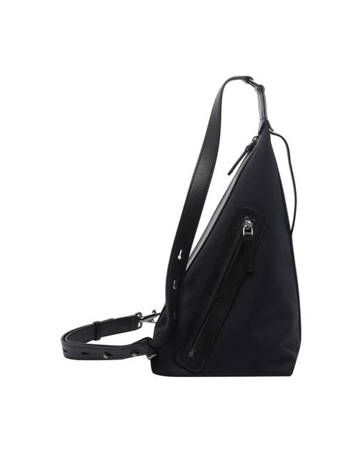 Tod's Black Tech One Shoulder Backpack for men