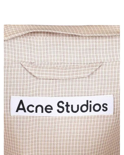 Acne Natural Single-Breasted Jacket