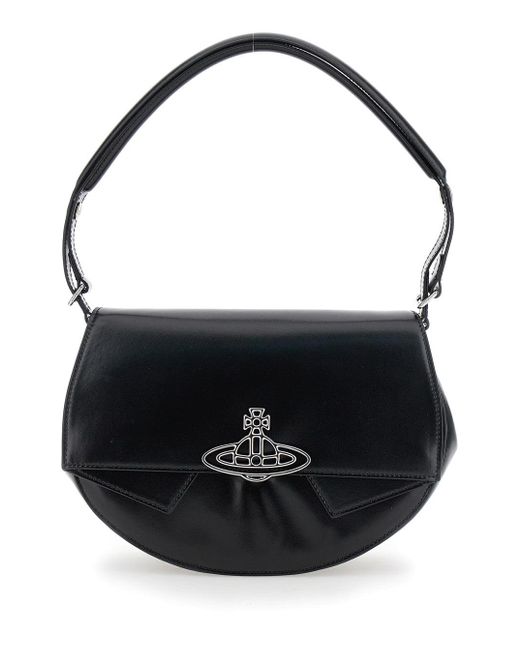 Vivienne Westwood Black 'Sadie' Shoulder Bag With Orb Logo Print for men