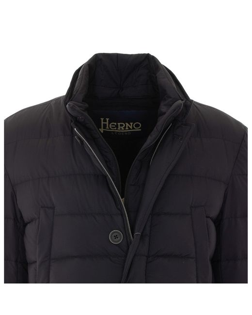 Herno Blue Il Cappotto Down Jacket for men