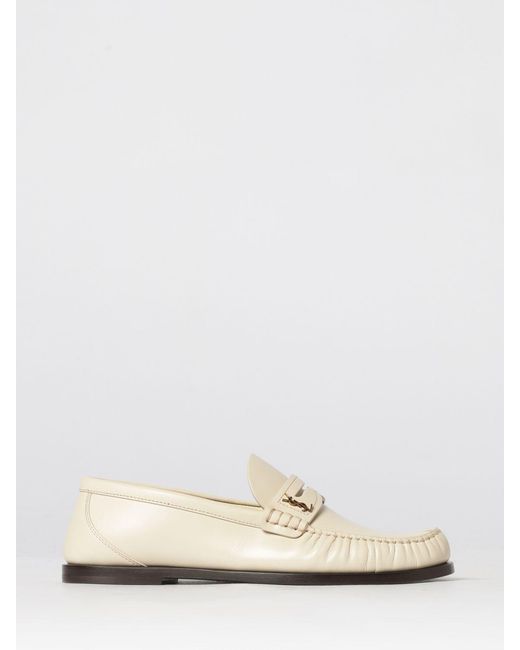 Saint Laurent White Le Loafer Leather Loafers