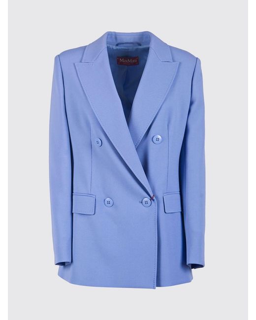 Max Mara Blue Jacket Gnawed for men