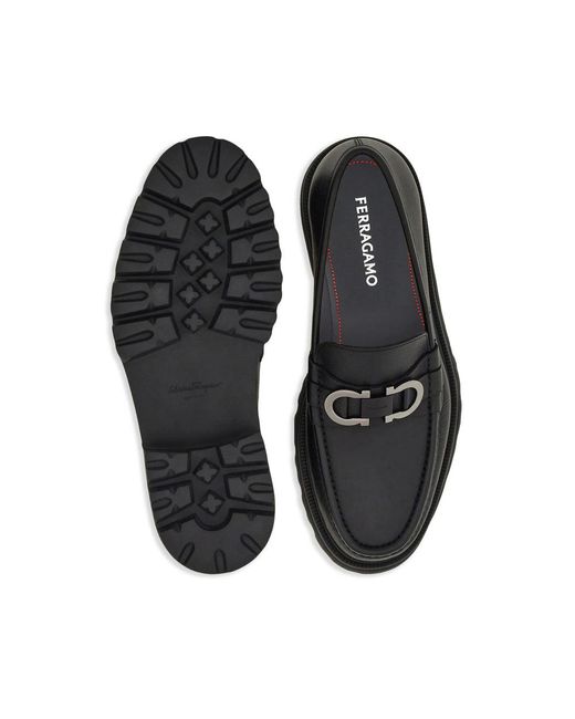 Ferragamo Black Loafers for men
